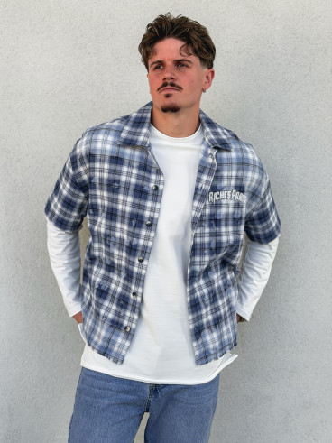 Chemise à carreaux Richy - Bleu