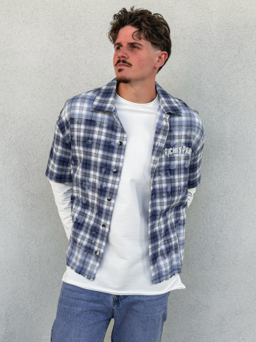 Chemise à carreaux Richy - Bleu