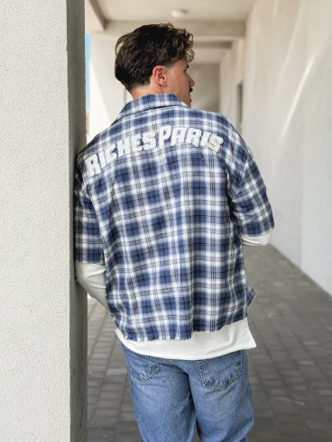 Chemise à carreaux Richy - Bleu