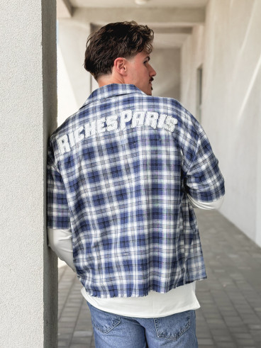 Chemise à carreaux Richy - Bleu
