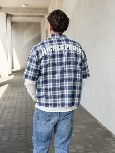 Chemise à carreaux Richy - Bleu
