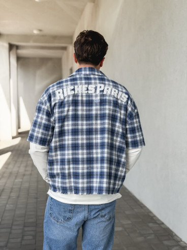 Chemise à carreaux Richy - Bleu