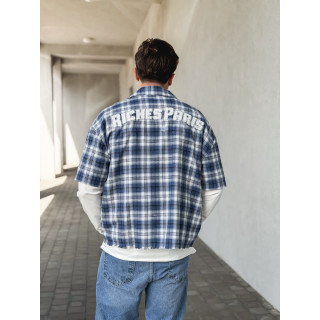 Chemise à carreaux Richy - Bleu
