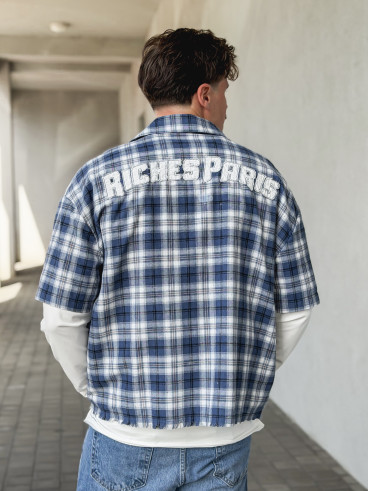 Chemise à carreaux Richy - Bleu