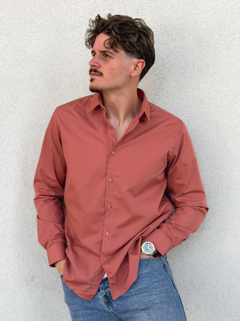 Chemise Nicolas - Terracotta