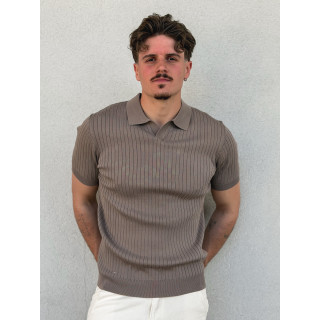 Polo manches courtes Renato - Taupe