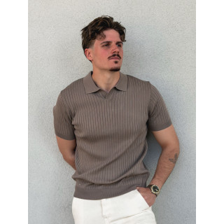 Polo manches courtes Renato - Taupe