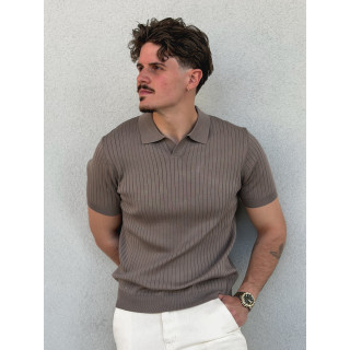 Polo manches courtes Renato - Taupe