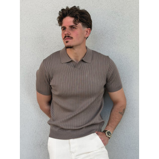 Polo manches courtes Renato - Taupe