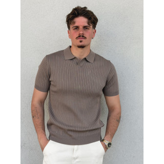 Polo manches courtes Renato - Taupe