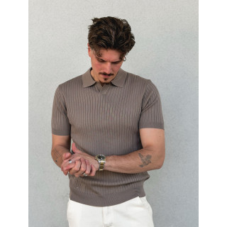 Polo manches courtes Renato - Taupe