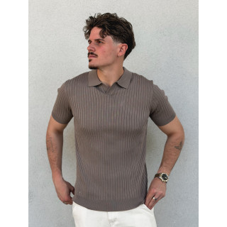 Polo manches courtes Renato - Taupe