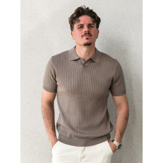 Polo manches courtes Renato - Taupe