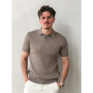 Polo manches courtes Renato - Taupe