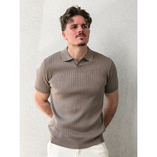Polo manches courtes Renato - Taupe