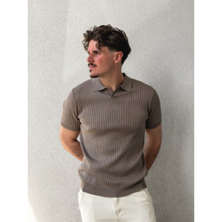 Polo manches courtes Renato - Taupe