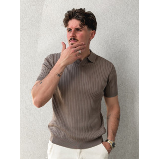 Polo manches courtes Renato - Taupe