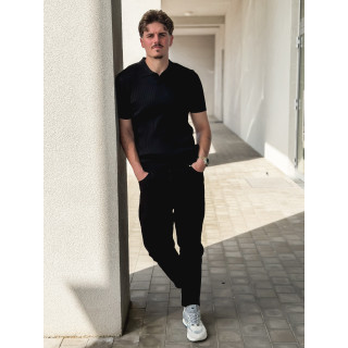 Polo manches courtes Renato - Noir