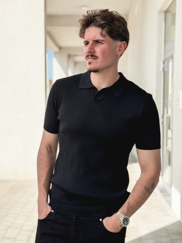 Polo manches courtes Renato - Noir