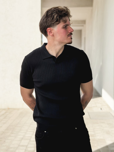 Polo manches courtes Renato - Noir