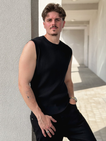 Pull sans manches Felix - Noir