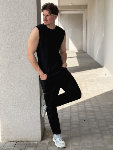 Pull sans manches Felix - Noir