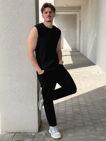 Pull sans manches Felix - Noir