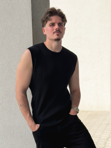 Pull sans manches Felix - Noir