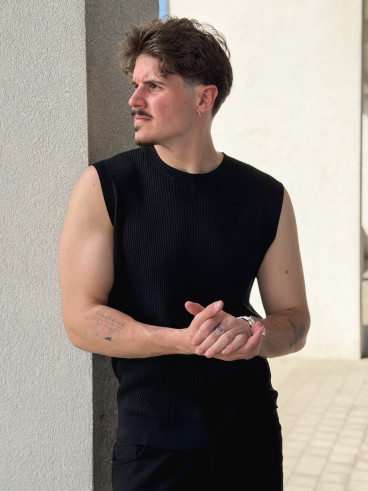 Pull sans manches Felix - Noir