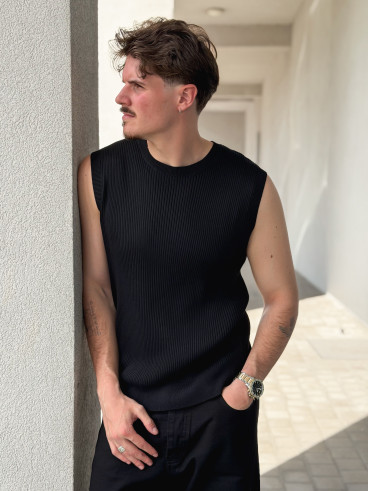 Pull sans manches Felix - Noir