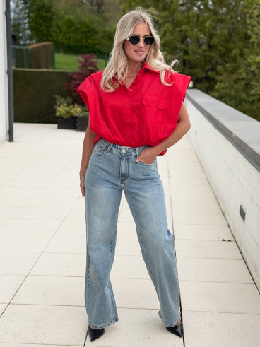 Chemise Salma - Rouge