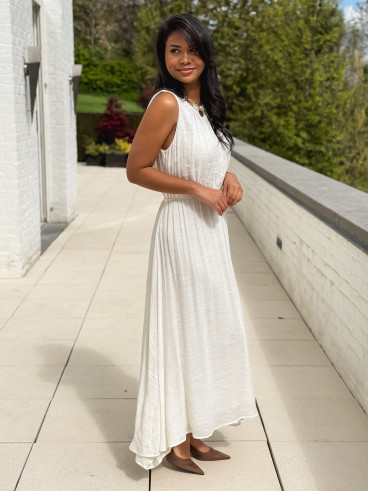Robe longue Emiliane - Ecru