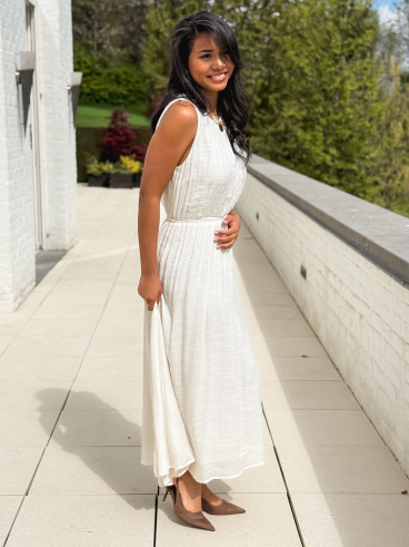 Robe longue Emiliane - Ecru