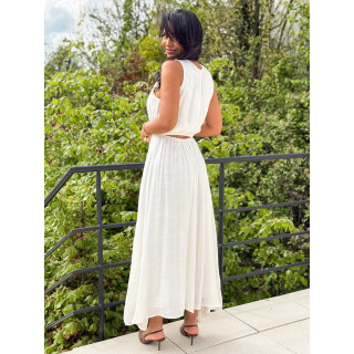Robe longue Emiliane - Ecru