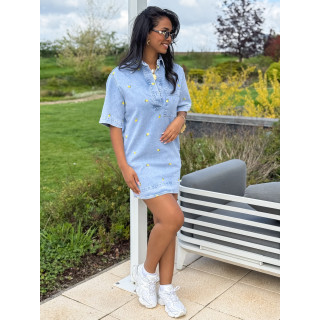 Robe en jeans Janie - Bleu clair