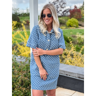 Robe en jeans Ardélya - Bleu