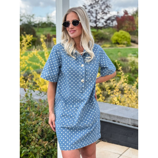 Robe en jeans Ardélya - Bleu