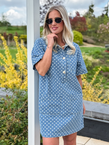 Robe en jeans Ardélya - Bleu