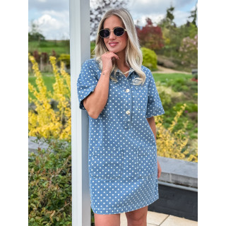 Robe en jeans Ardélya - Bleu