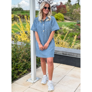 Robe en jeans Ardélya - Bleu
