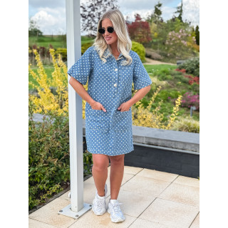 Robe en jeans Ardélya - Bleu