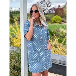 Robe en jeans Ardélya - Bleu