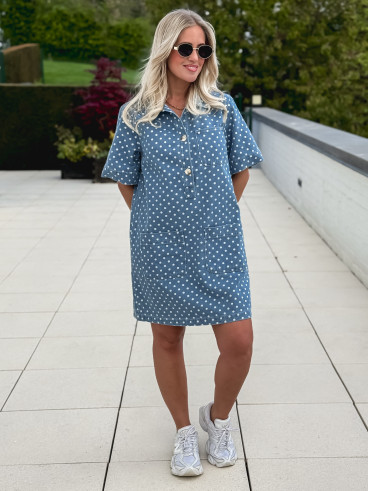 Robe en jeans Ardélya - Bleu