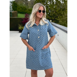 Robe en jeans Ardélya - Bleu