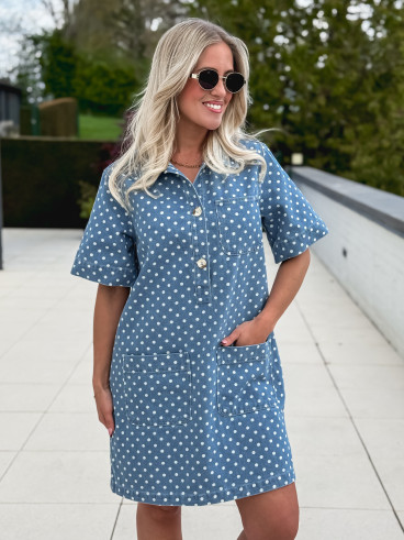 Robe en jeans Ardélya - Bleu