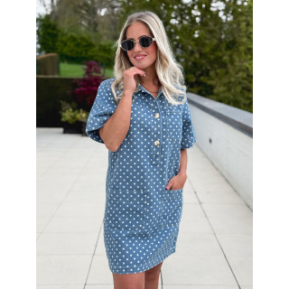 Robe en jeans Ardélya - Bleu