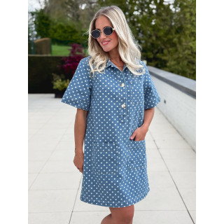 Robe en jeans Ardélya - Bleu