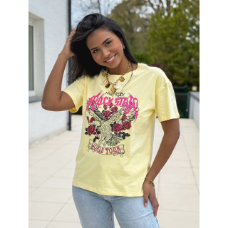 T-shirt "Hard Rock" - Jaune