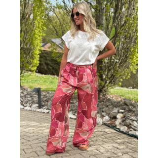 Pantalon à motifs Lalia - Rose