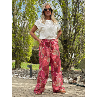 Pantalon à motifs Lalia - Rose